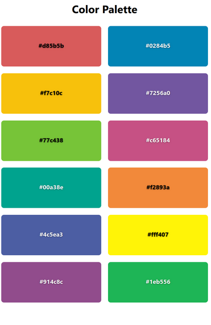 Pitchvis Colors